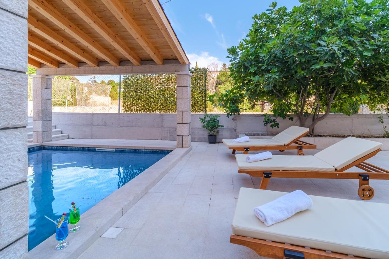 Luxury Stone Villa Nevija 2022 Private Villa 米欧纳 外观 照片